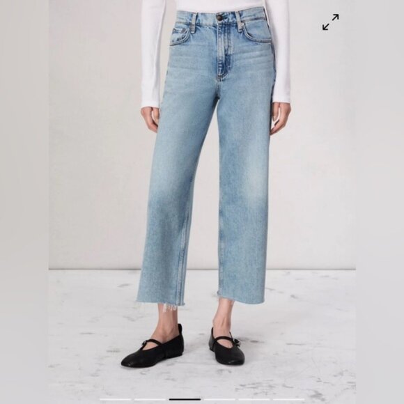 Rag & Bone Andi Ankle Wide-Leg Jean in Cecilia Blue Size 28 Denim Jeans - Picture 4 of 11